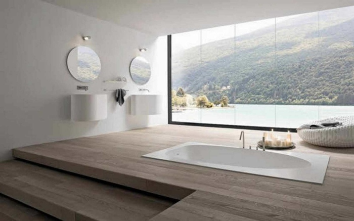 salle-de-bains-design-spa-bain à remous-ovale-vue-splendide